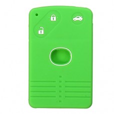 CoCocina Car Key Case Cover Silicone 3 Buttons Smart Card Key Case Cover FOB For Mazda - Green - B07F42PWVB